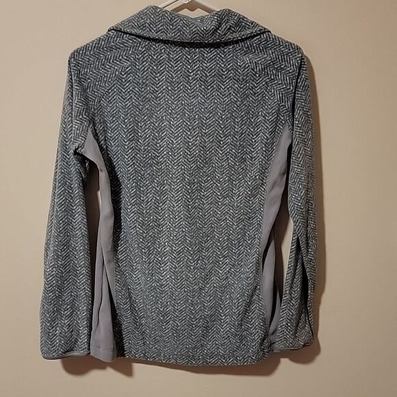 Columbia fleece grey and pink quarter zip pullover Size M - Picture 2 of 8